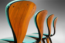 Load image into Gallery viewer, Set of Four (4) Dining Chairs by Norman Cherner for Plycraft in Teal Fabric, USA, c. 1964-ABT Modern
