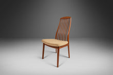 Load image into Gallery viewer, Set of Four (4) Ergonomic Contoured Dining Chairs by Shou Andersen in Teak Wood and Original Oatmeal Fabric, Denmark, c. 1970s-ABT Modern