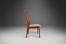 Load image into Gallery viewer, Set of Four (4) Ergonomic Contoured Dining Chairs by Shou Andersen in Teak Wood and Original Oatmeal Fabric, Denmark, c. 1970s-ABT Modern