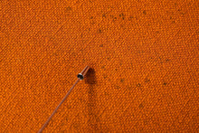 Load image into Gallery viewer, Set of Four (4) Giancarlo Piretti Model 106 Stackable Dining Chairs for Castelli in Burnt Orange Fabric, Italy, c. 1960's-ABT Modern