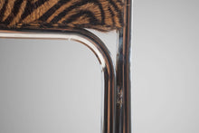 Load image into Gallery viewer, Set of Four (4) Italian Mid Century Modern Stacking Chrome Chairs w/ Hair On Hide Seats Attributed to Otto Gerdau, Italy, c.1970's-ABT Modern