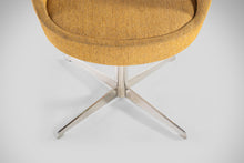 Load image into Gallery viewer, Set of Four (4) Italian Modern Swiveling Accent Chairs in Original Gold Knit Fabric by E & P Ciani for Aceray, Italy, c. 1980's-ABT Modern