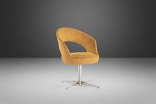 Load image into Gallery viewer, Set of Four (4) Italian Modern Swiveling Accent Chairs in Original Gold Knit Fabric by E & P Ciani for Aceray, Italy, c. 1980's-ABT Modern