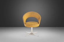 Load image into Gallery viewer, Set of Four (4) Italian Modern Swiveling Accent Chairs in Original Gold Knit Fabric by E & P Ciani for Aceray, Italy, c. 1980's-ABT Modern