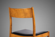 Load image into Gallery viewer, Set of Four (4) Mid Century Danish Modern Contoured Honey Oak Dining Chairs, Italy, c. 1960s-ABT Modern
