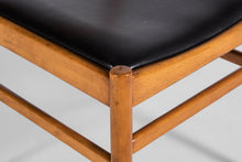 Load image into Gallery viewer, Set of Four (4) Mid Century Danish Modern Contoured Honey Oak Dining Chairs, Italy, c. 1960s-ABT Modern