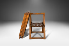 Load image into Gallery viewer, Set of Four (4) Mid Century Modern Folding Chairs in Walnut for Romanian Drop Leaf Table, Romania, c. 1960's-ABT Modern