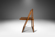 Load image into Gallery viewer, Set of Four (4) Mid Century Modern Folding Chairs in Walnut for Romanian Drop Leaf Table, Romania, c. 1960's-ABT Modern