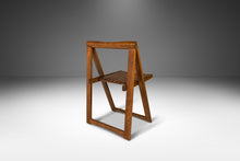 Load image into Gallery viewer, Set of Four (4) Mid Century Modern Folding Chairs in Walnut for Romanian Drop Leaf Table, Romania, c. 1960's-ABT Modern