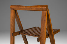 Load image into Gallery viewer, Set of Four (4) Mid Century Modern Folding Chairs in Walnut for Romanian Drop Leaf Table, Romania, c. 1960's-ABT Modern