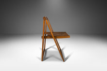 Load image into Gallery viewer, Set of Four (4) Mid Century Modern Folding Chairs in Walnut for Romanian Drop Leaf Table, Romania, c. 1960's-ABT Modern