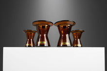 Load image into Gallery viewer, Set of Four (4) Mid Century Modern Glass Candle Holders by Jens Quistgaard for Dansk Designs, Finland, c. 1970's-ABT Modern
