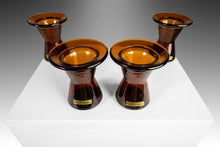 Load image into Gallery viewer, Set of Four (4) Mid Century Modern Glass Candle Holders by Jens Quistgaard for Dansk Designs, Finland, c. 1970's-ABT Modern