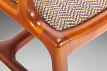 Load image into Gallery viewer, Set of Four (4) Mid Century Modern Pretzel Chairs in Oak and Original Tweed, USA, c. 1960's-ABT Modern