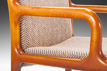 Load image into Gallery viewer, Set of Four (4) Mid Century Modern Pretzel Chairs in Oak and Original Tweed, USA, c. 1960's-ABT Modern