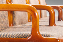 Load image into Gallery viewer, Set of Four (4) Mid Century Modern Pretzel Chairs in Oak and Original Tweed, USA, c. 1960's-ABT Modern