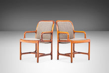 Load image into Gallery viewer, Set of Four (4) Mid Century Modern Pretzel Chairs in Oak and Original Tweed, USA, c. 1960's-ABT Modern