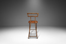 Load image into Gallery viewer, Set of Four (4) Mid Century Modern Substantial Campaign Bar Height Bar Stools Attributed to Maitland-Smith, c. 1980's-ABT Modern