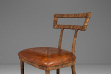Load image into Gallery viewer, Set of Four (4) Mid Century Modern Substantial Campaign Bar Height Bar Stools Attributed to Maitland-Smith, c. 1980's-ABT Modern