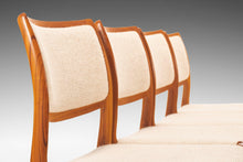 Load image into Gallery viewer, Set of Four (4) Model 80 Dining Chairs in Teak w/ Original Upholstery by Niels Otto Møller for J.L. Møller Mobelfabrik, Denmark, c. 1960's-ABT Modern