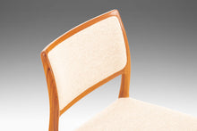 Load image into Gallery viewer, Set of Four (4) Model 80 Dining Chairs in Teak w/ Original Upholstery by Niels Otto Møller for J.L. Møller Mobelfabrik, Denmark, c. 1960's-ABT Modern