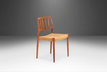 Load image into Gallery viewer, Set of Four (4) Model 83 Teak Dining Chairs Niels Otto Møller for J.L. Møller w/ Paper Cord Seats, Denmark, c. 1970's-ABT Modern