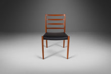 Load image into Gallery viewer, Set of Four (4) Model 85 Dining Chairs in Teak & Leather by Niels Møller for J.L. Møller Mobelfabrik, Denmark, c. 1960's-ABT Modern