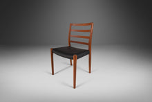Load image into Gallery viewer, Set of Four (4) Model 85 Dining Chairs in Teak & Leather by Niels Møller for J.L. Møller Mobelfabrik, Denmark, c. 1960's-ABT Modern