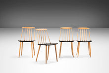 Load image into Gallery viewer, Set of Four (4) Model J 77 'Farmhouse' Chairs in Beech by Folke Palsson for FDB Møbelfabrik, Denmark, c. 1960's-ABT Modern