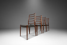 Load image into Gallery viewer, Set of Four (4) Niels Møller Model No. 82 Side Chairs in Rosewood & Leather for J.L. Møllers Møbelfabrik, Denmark, c. 1960's-ABT Modern