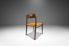 Load image into Gallery viewer, Set of Four ( 4 ) Niels Otto Moller Model 75 Dining Chairs for J.L. Mollers Mobelfabrik in Walnut Tinted Oak and Paper Cord, Denmark, 1960's-ABT Modern