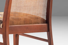 Load image into Gallery viewer, Set of Four (4) Rare Cane Back Dining Chairs by Foster McDavid in Walnut, USA, 1960's-ABT Modern