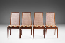 Load image into Gallery viewer, Set of Four (4) Rare Cane Back Dining Chairs by Foster McDavid in Walnut, USA, 1960's-ABT Modern