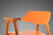 Load image into Gallery viewer, Set of Four (4) Rare Model 42 Arm Chairs in Teak and Vinyl by Erik Kirkegaard for Høng Stolefabrik, Denmark, c. 1950's-ABT Modern