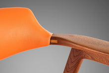 Load image into Gallery viewer, Set of Four (4) Rare Model 42 Arm Chairs in Teak and Vinyl by Erik Kirkegaard for Høng Stolefabrik, Denmark, c. 1950's-ABT Modern