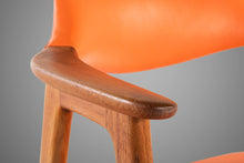 Load image into Gallery viewer, Set of Four (4) Rare Model 42 Arm Chairs in Teak and Vinyl by Erik Kirkegaard for Høng Stolefabrik, Denmark, c. 1950's-ABT Modern