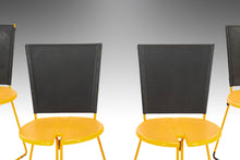 Load image into Gallery viewer, Set of Four (4) Seccose Chairs in Patina Yellow & Black Designed by Gaspare Cairoli, Italy, c. 1980's-ABT Modern