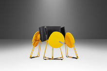 Load image into Gallery viewer, Set of Four (4) Seccose Chairs in Patina Yellow & Black Designed by Gaspare Cairoli, Italy, c. 1980's-ABT Modern