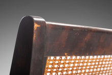 Load image into Gallery viewer, Set of Four (4) Sophisticated Cane Back Dining Chairs in the Manner of Edward Wormley, USA, c. 1950's-ABT Modern