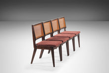 Load image into Gallery viewer, Set of Four (4) Sophisticated Cane Back Dining Chairs in the Manner of Edward Wormley, USA, c. 1950's-ABT Modern