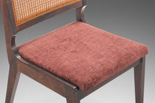 Load image into Gallery viewer, Set of Four (4) Sophisticated Cane Back Dining Chairs in the Manner of Edward Wormley, USA, c. 1950's-ABT Modern
