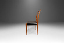 Load image into Gallery viewer, Set of Four (4) Teak Dining Chair by D-SCAN Newly Upholstered in Black Vinyl, c. 1970's-ABT Modern