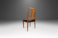Load image into Gallery viewer, Set of Four (4) Teak Dining Chair by D-SCAN Newly Upholstered in Black Vinyl, c. 1970's-ABT Modern