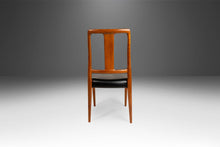 Load image into Gallery viewer, Set of Four (4) Teak Dining Chair by D-SCAN Newly Upholstered in Black Vinyl, c. 1970's-ABT Modern