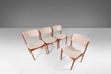Load image into Gallery viewer, Set of Four (4) Teak Model 49 Dining Chairs by Erik Buch for O. D. Møbler Newly Upholstered, Denmark-ABT Modern