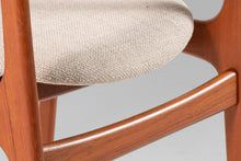 Load image into Gallery viewer, Set of Four (4) Teak Model 49 Dining Chairs by Erik Buch for O. D. Møbler Newly Upholstered, Denmark-ABT Modern