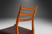 Load image into Gallery viewer, Set of Four (4) Teak Møller Model 78 Dining Chairs in Leather by J.L. Møllers Møbelfabrik, Denmark, c. 1960's-ABT Modern