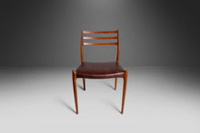 Load image into Gallery viewer, Set of Four (4) Teak Møller Model 78 Dining Chairs in Leather by J.L. Møllers Møbelfabrik, Denmark, c. 1960's-ABT Modern