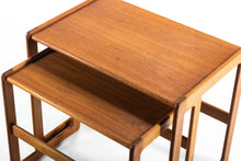 Load image into Gallery viewer, Set of Mid-Century Modern Danish Teak Nesting Tables-ABT Modern