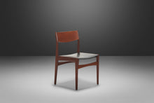 Load image into Gallery viewer, Set of Six (6) Danish Modern Dining Chairs in Teak & Naugahyde by Poul Volther for Frem Røjle, Denmark, c. 1960's-ABT Modern